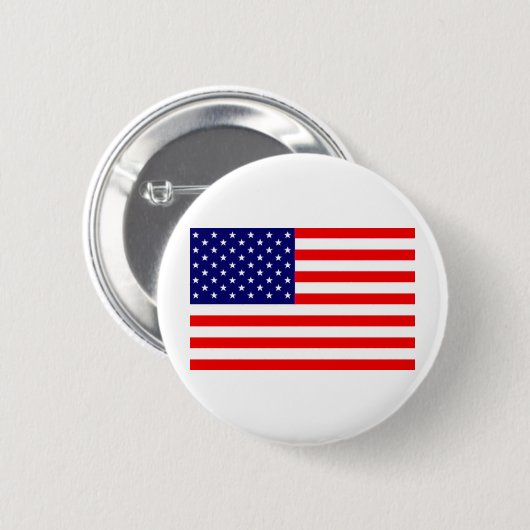 Amerikaanse vlag ronde button 5,7 cm (Voorkant /achterkant)