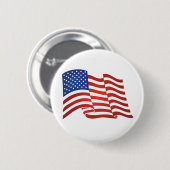 Amerikaanse vlag ronde button 5,7 cm (Voorkant /achterkant)