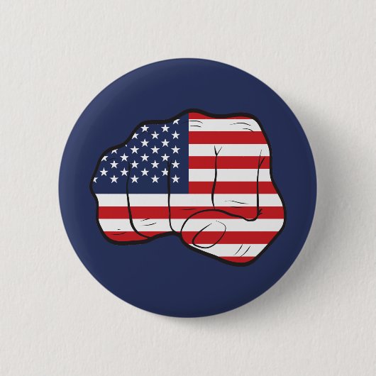 Amerikaanse vlag ronde button 5,7 cm (Voorkant)
