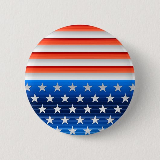 Amerikaanse vlag ronde button 5,7 cm (Voorkant)
