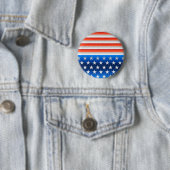 Amerikaanse vlag ronde button 5,7 cm (In situ)