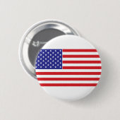 Amerikaanse vlag ronde button 5,7 cm (Voorkant /achterkant)