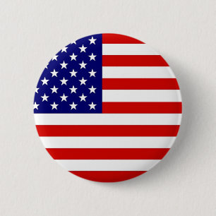 Amerikaanse vlag ronde button 5,7 cm