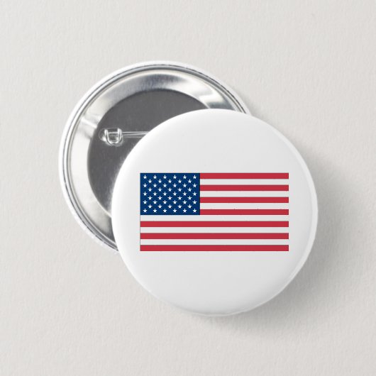 Amerikaanse vlag ronde button 5,7 cm (Voorkant /achterkant)