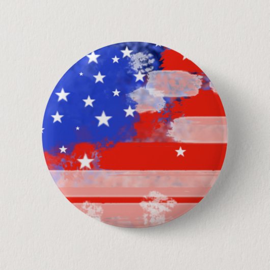 Amerikaanse vlag ronde button 5,7 cm (Voorkant)