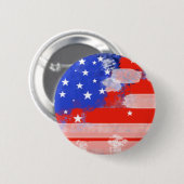 Amerikaanse vlag ronde button 5,7 cm (Voorkant /achterkant)