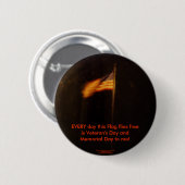 Amerikaanse vlag ronde button 5,7 cm (Voorkant /achterkant)