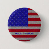 Amerikaanse vlag ronde button 5,7 cm (Voorkant)