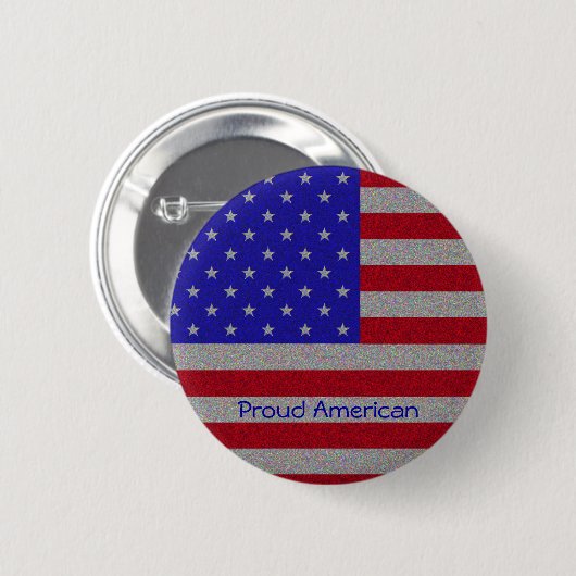 Amerikaanse vlag ronde button 5,7 cm (Voorkant /achterkant)