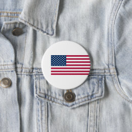 Amerikaanse vlag ronde button 7,6 cm