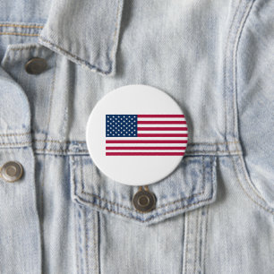Amerikaanse vlag ronde button 7,6 cm