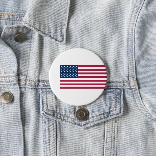 Amerikaanse vlag ronde button 7,6 cm (In situ)