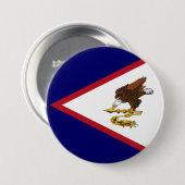 Amerikaanse vlag ronde button 7,6 cm (Voorkant /achterkant)