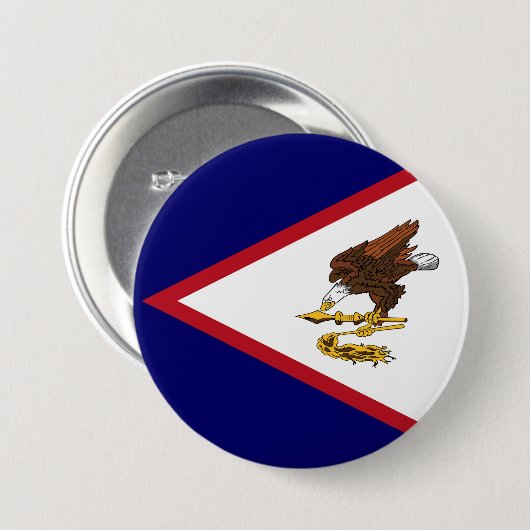 Amerikaanse vlag ronde button 7,6 cm (Voorkant /achterkant)