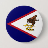 Amerikaanse vlag ronde button 7,6 cm (Voorkant)
