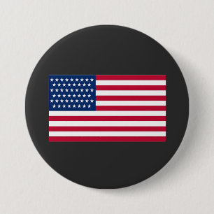 Amerikaanse vlag ronde button 7,6 cm