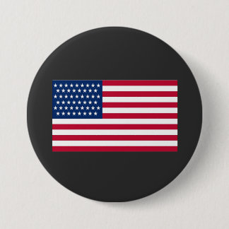 Amerikaanse vlag ronde button 7,6 cm