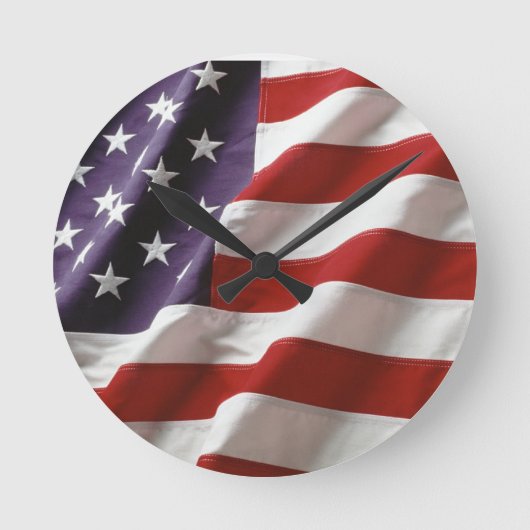 Amerikaanse vlag ronde klok (Voorkant)