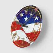 Amerikaanse vlag ronde klok (Hoek)