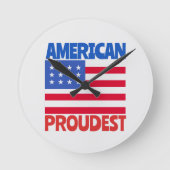 Amerikaanse vlag ronde klok (Voorkant)