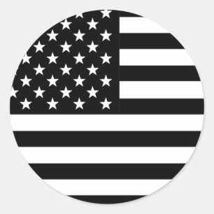 Amerikaanse vlag ronde sticker