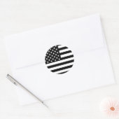 Amerikaanse vlag ronde sticker (Envelop)
