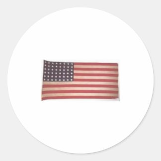 Amerikaanse vlag ronde sticker
