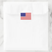 Amerikaanse vlag ronde sticker (Tas)