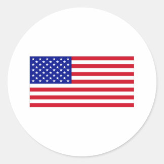 Amerikaanse vlag ronde sticker