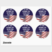 AMERIKAANSE vlag Ronde Sticker (Vel)