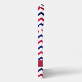 Amerikaanse vlag Rood en Blauw Strips iPhone Hoesje (Rechterkant)