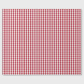 Amerikaanse vlag Rood en Witte Gingham gecontrolee Cadeaupapier (Vlak)