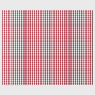Amerikaanse vlag Rood en Witte Gingham gecontrolee Cadeaupapier