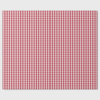 Amerikaanse vlag Rood en Witte Gingham gecontrolee Cadeaupapier