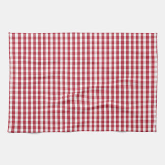 Amerikaanse vlag Rood en Witte Gingham gecontrolee Theedoek