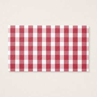 Amerikaanse vlag Rood en Witte Gingham gecontrolee Visitekaartjes