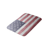 Amerikaanse vlag Rood Wit Blauw Amerika Geometrisc Badmat (Gekanteld)