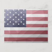 Amerikaanse vlag Rood Wit Blauw Amerika Geometrisc Briefkaart (Voorkant)