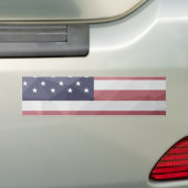 Amerikaanse vlag Rood Wit Blauw Amerika Geometrisc Bumpersticker (Op auto)