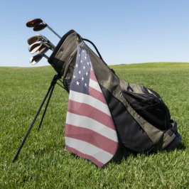 Amerikaanse vlag Rood Wit Blauw Amerika Geometrisc Golfhanddoek