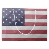 Amerikaanse vlag Rood Wit Blauw Amerika Geometrisc Groot Cadeauzakje (Achterkant)