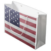 Amerikaanse vlag Rood Wit Blauw Amerika Geometrisc Groot Cadeauzakje (Voorkant Gekanteld)