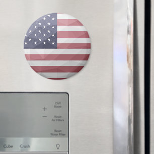 Amerikaanse vlag Rood Wit Blauw Amerika Geometrisc Magneet