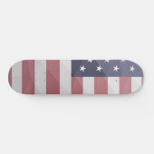 Amerikaanse vlag Rood Wit Blauw Amerika Geometrisc Persoonlijk Skateboard (Horizontaal)