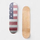 Amerikaanse vlag Rood Wit Blauw Amerika Geometrisc Persoonlijk Skateboard (Voorkant)