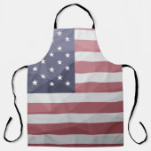 Amerikaanse vlag Rood Wit Blauw Amerika Geometrisc Schort (Voorkant)