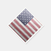 Amerikaanse vlag Rood Wit Blauw Amerika Geometrisc Servet (Hoek)