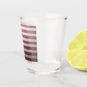 Amerikaanse vlag Rood Wit Blauw Amerika Geometrisc Shot Glas (Rechts)
