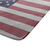 Amerikaanse vlag Rood Wit Blauw Amerika Geometrisc Snijplank (Hoek)