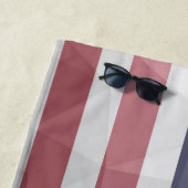 Amerikaanse vlag Rood Wit Blauw Amerika Geometrisc Strandlaken (In situ)